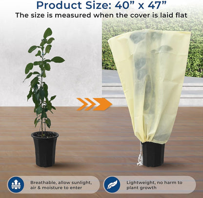 Plant Covers Freeze Protection, 10 ft x 30 ft 1.2oz Frost Blankets for Outdoor Plants in Winter, Floating Row Cover for Vegetable Garden, Frost Cloth Plant Freeze Protection