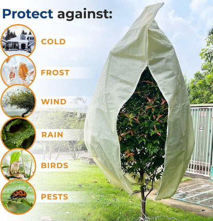 Plant Covers Freeze Protection, 10 ft x 30 ft 1.2oz Frost Blankets for Outdoor Plants in Winter, Floating Row Cover for Vegetable Garden, Frost Cloth Plant Freeze Protection