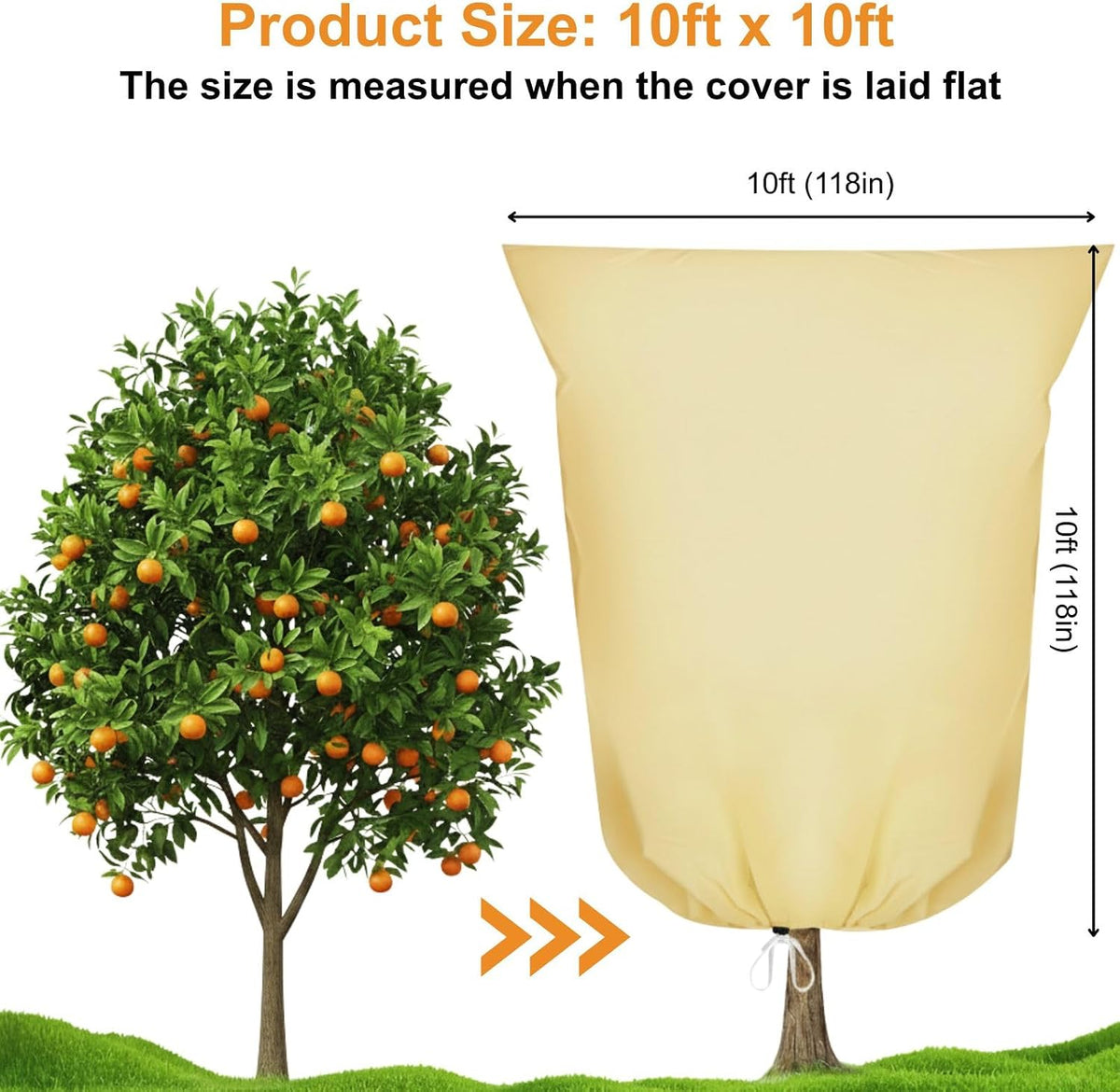 Plant Covers Freeze Protection, 10 ft x 30 ft 1.2oz Frost Blankets for Outdoor Plants in Winter, Floating Row Cover for Vegetable Garden, Frost Cloth Plant Freeze Protection