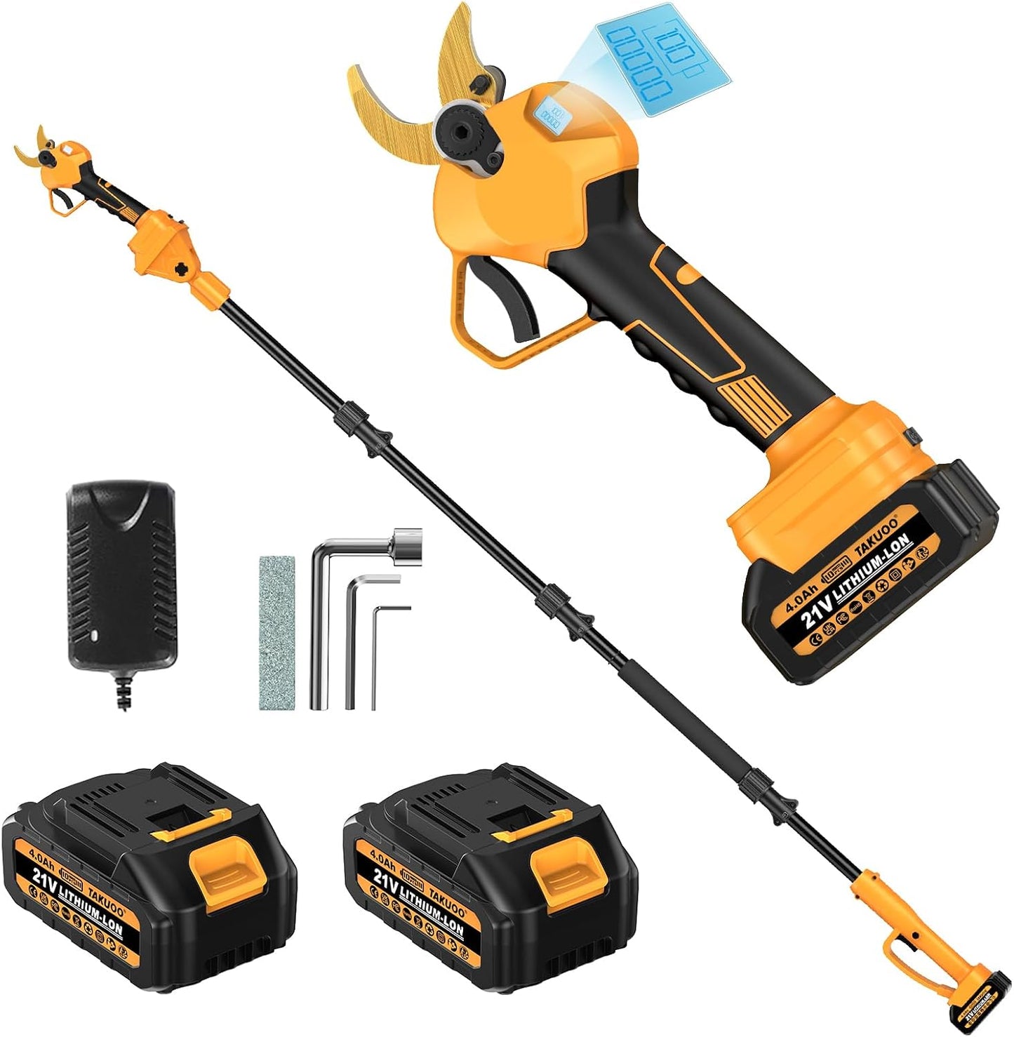 Electric Pole Pruner, 1.6" Crodless Pruning Shears for Tree Trimming