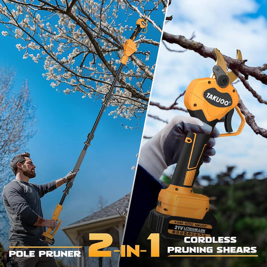 Electric Pole Pruner, 1.6" Crodless Pruning Shears for Tree Trimming