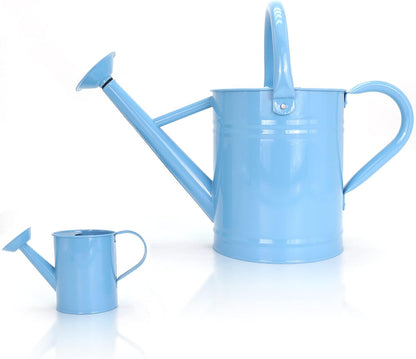 Metal Watering Can for Outdoor Plants, 1 Gallon Galvanized Steel Watering Can with Removable spout for Outdoor & Indoor Use, Perfect for Garden Flower, Houseplants, Copper