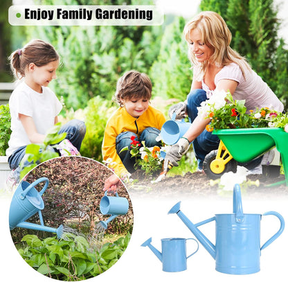 Metal Watering Can for Outdoor Plants, 1 Gallon Galvanized Steel Watering Can with Removable spout for Outdoor & Indoor Use, Perfect for Garden Flower, Houseplants, Copper