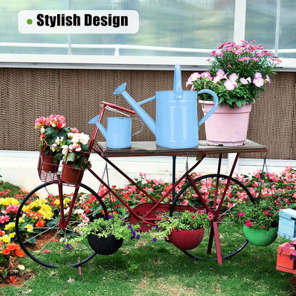 Metal Watering Can for Outdoor Plants, 1 Gallon Galvanized Steel Watering Can with Removable spout for Outdoor & Indoor Use, Perfect for Garden Flower, Houseplants, Copper