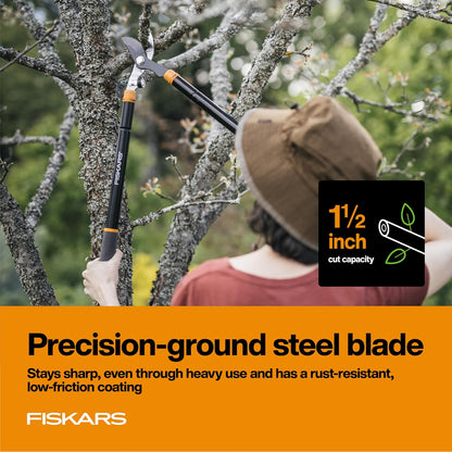 28” Garden Bypass Loppers, Tree Trimmer with 1.5" Cut Capacity