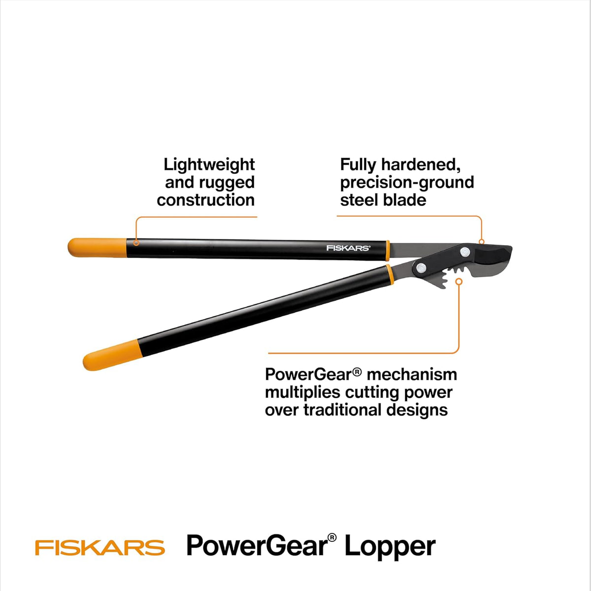 28” Garden Bypass Loppers, Tree Trimmer with 1.5" Cut Capacity