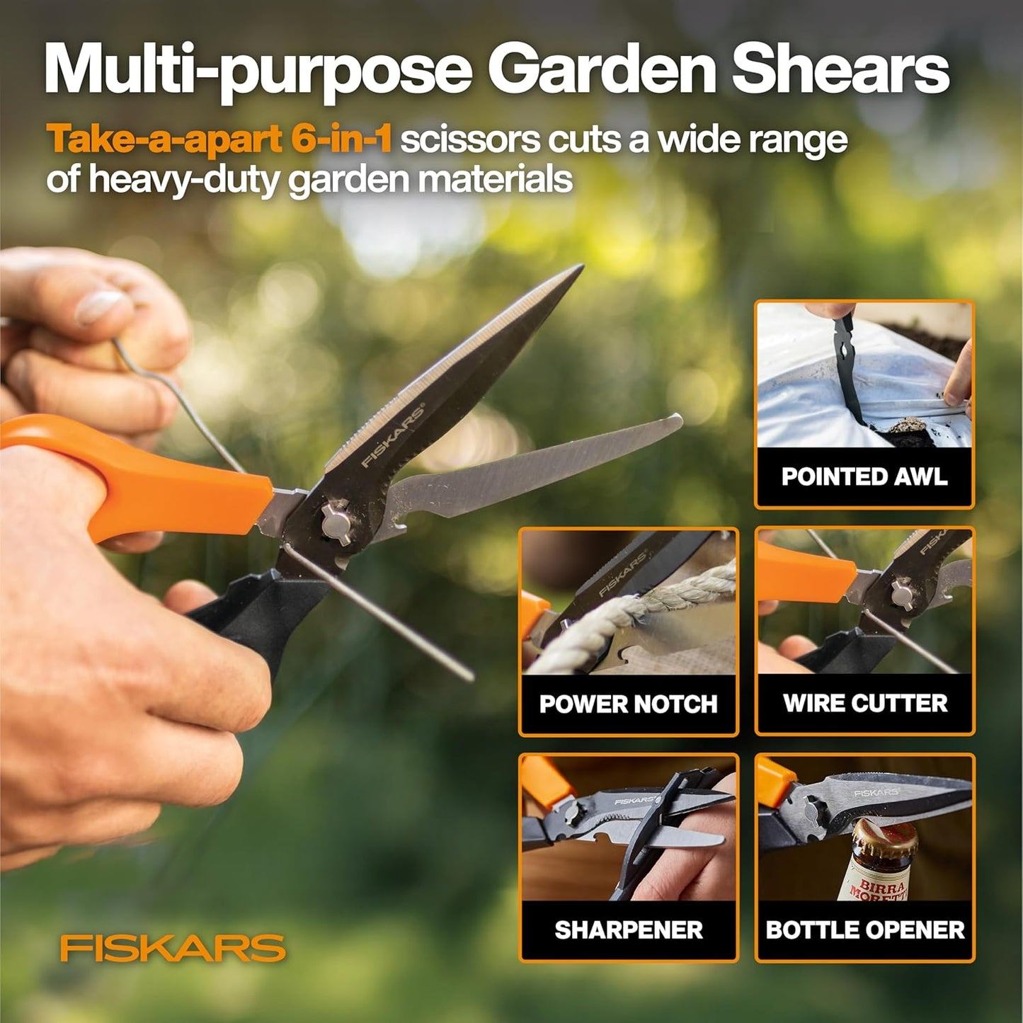 28” Garden Bypass Loppers, Tree Trimmer with 1.5" Cut Capacity