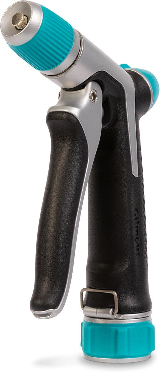 Heavy Duty Front Control Garden Hose Nozzle with Adjustable Spray Pattern, Water Hose Nozzle for Watering Garden or Lawn