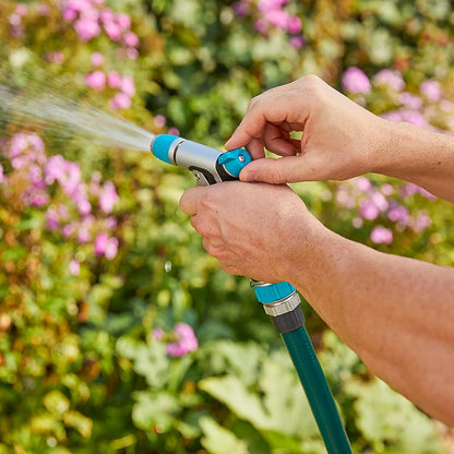 Heavy Duty Front Control Garden Hose Nozzle with Adjustable Spray Pattern, Water Hose Nozzle for Watering Garden or Lawn