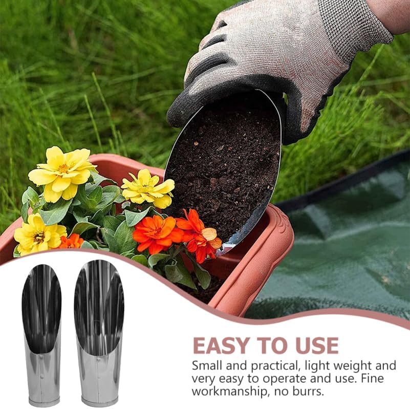 Soil Scoops Transplanting Set Portable Gardening Shovel for Precise Soil Loosening Digging and Scooping Small Hand Tools for Bonsai Succulents Cacti 6.69 X 2.95 X 1.77 in