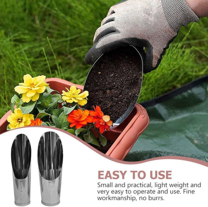 Soil Scoops Transplanting Set Portable Gardening Shovel for Precise Soil Loosening Digging and Scooping Small Hand Tools for Bonsai Succulents Cacti 6.69 X 2.95 X 1.77 in