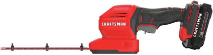CRAFTSMAN CMCSS800C1R V20 2-in-1 Lithium-Ion Cordless 8 in. Hedge Trimmer and 4 in. Grass Shear Kit (1.5 Ah) (Renewed)