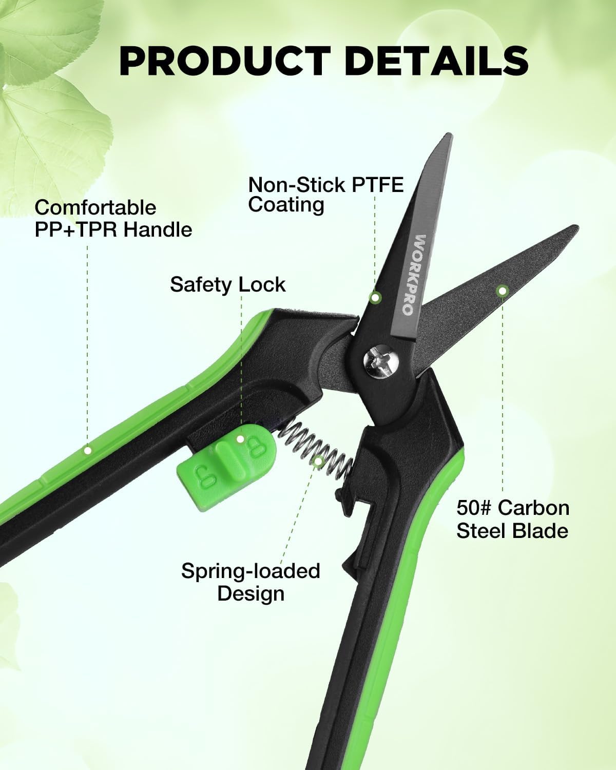2-Pack 6-Inch Garden Pruning Shears