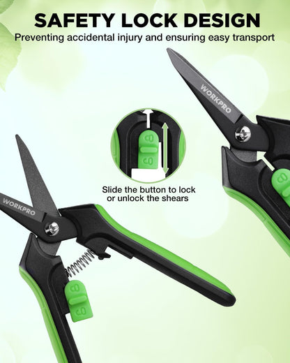 2-Pack 6-Inch Garden Pruning Shears