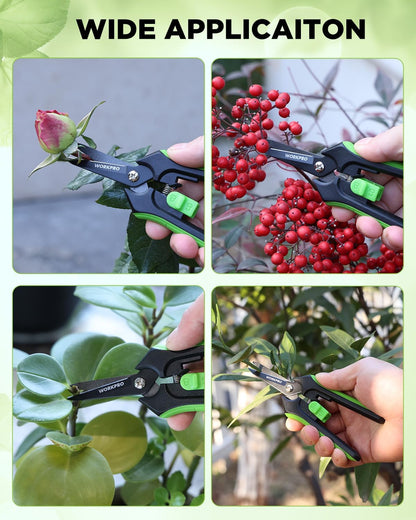 2-Pack 6-Inch Garden Pruning Shears