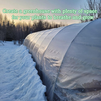 8x26 FT Greenhouse Plastic Sheeting, 6 Mil Clear Poly Film Cover