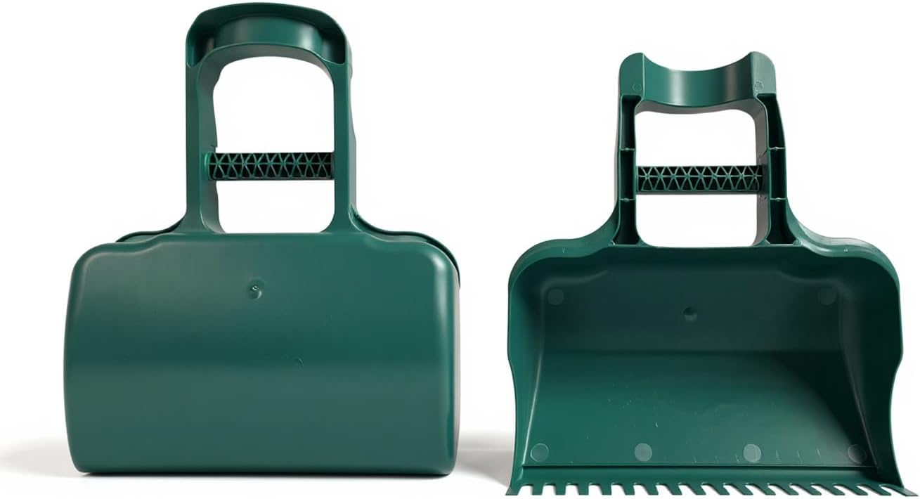 Leaf Scoop Hand Rakes for Yard Cleanup & Maintenance | Made in USA | Comfort Grip | 1-Pair (2 Pieces) | Leaf Cleanup Made Easy | Easy to Store