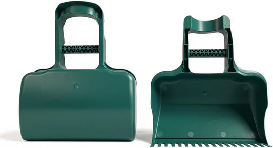 Leaf Scoop Hand Rakes for Yard Cleanup & Maintenance | Made in USA | Comfort Grip | 1-Pair (2 Pieces) | Leaf Cleanup Made Easy | Easy to Store