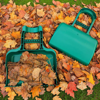 Leaf Scoop Hand Rakes for Yard Cleanup & Maintenance | Made in USA | Comfort Grip | 1-Pair (2 Pieces) | Leaf Cleanup Made Easy | Easy to Store