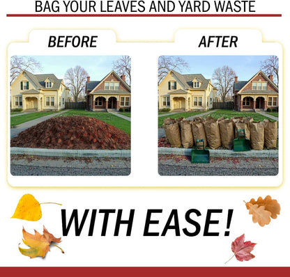 Leaf Scoop Hand Rakes for Yard Cleanup & Maintenance | Made in USA | Comfort Grip | 1-Pair (2 Pieces) | Leaf Cleanup Made Easy | Easy to Store