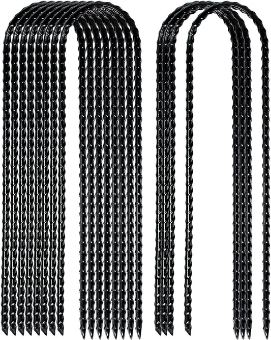 10 Inch Coated Rebar Trampoline Wind Stake Set of 12 Metal Anchors