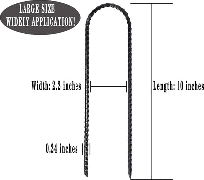 10 Inch Coated Rebar Trampoline Wind Stake Set of 12 Metal Anchors