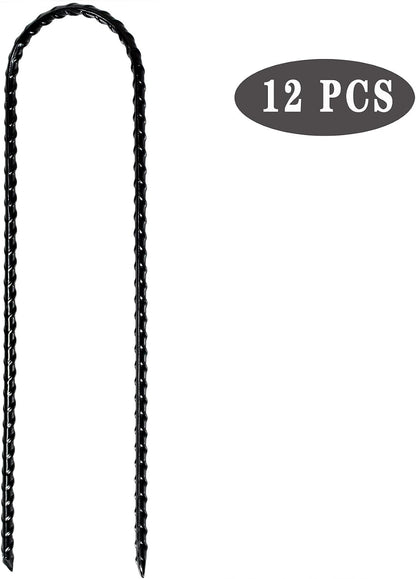 10 Inch Coated Rebar Trampoline Wind Stake Set of 12 Metal Anchors