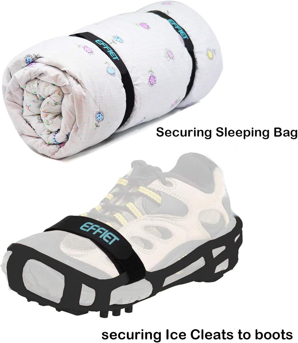 12 Packs Fastening Cord Wrap 1 x 24 Inches Hook and Loop Cinch Straps, Adjustable Adhesive Extension Hose Storage Strap, Securing Bike Sleeping Bag for Yoga Mat