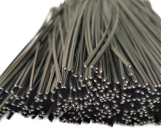 300Pcs Plastic Twist Ties, Garden Plant Twist Tie Cable Tie, Plastic Cable Ties for Bread Candy Bags, Gift Bags (Black,8 Inches)