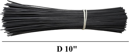 300Pcs Plastic Twist Ties, Garden Plant Twist Tie Cable Tie, Plastic Cable Ties for Bread Candy Bags, Gift Bags (Black,8 Inches)