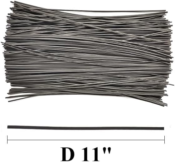300Pcs Plastic Twist Ties, Garden Plant Twist Tie Cable Tie, Plastic Cable Ties for Bread Candy Bags, Gift Bags (Black,8 Inches)