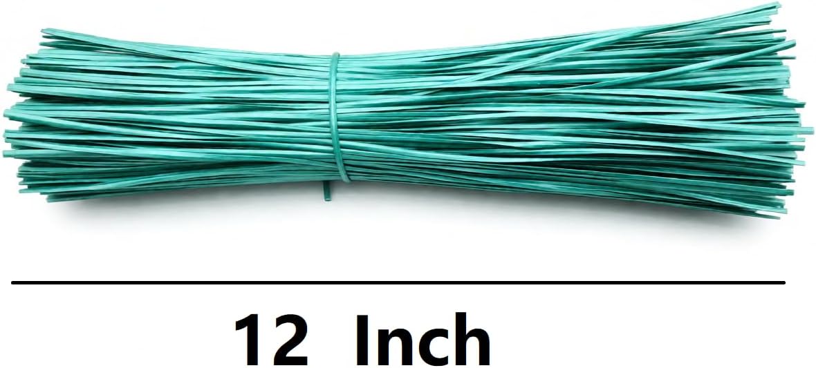 300Pcs Plastic Twist Ties, Garden Plant Twist Tie Cable Tie, Plastic Cable Ties for Bread Candy Bags, Gift Bags (Black,8 Inches)