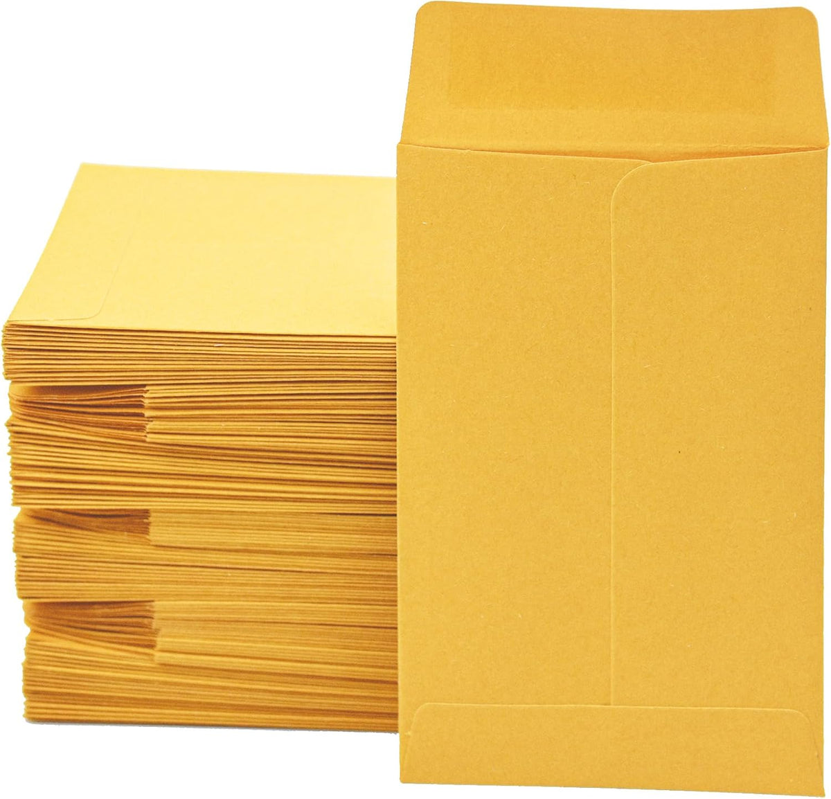 120 Pcs #1 Small Coin Envelopes 2.25" x 3.5" with Gummed Flap