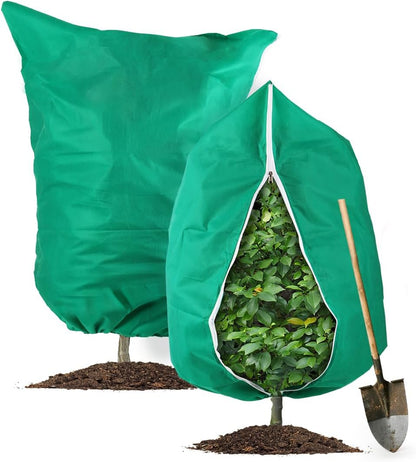 Plant Covers Freeze Protection, 2-Pack Frost Blanket for Trees Shrubs