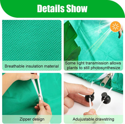 Plant Covers Freeze Protection, 2-Pack Frost Blanket for Trees Shrubs