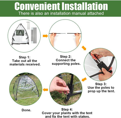 Plant Covers Freeze Protection, 2-Pack Frost Blanket for Trees Shrubs