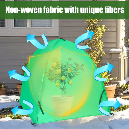 Plant Covers Freeze Protection, 2-Pack Frost Blanket for Trees Shrubs