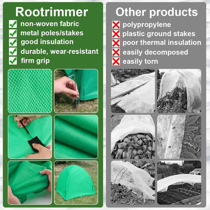 Plant Covers Freeze Protection, 2-Pack Frost Blanket for Trees Shrubs