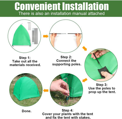 Plant Covers Freeze Protection, 2-Pack Frost Blanket for Trees Shrubs