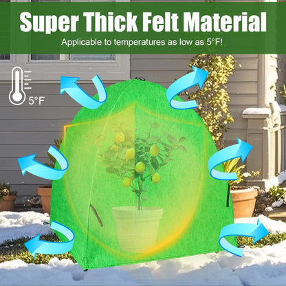 Plant Covers Freeze Protection, 2-Pack Frost Blanket for Trees Shrubs