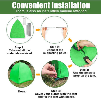 Plant Covers Freeze Protection, 2-Pack Frost Blanket for Trees Shrubs