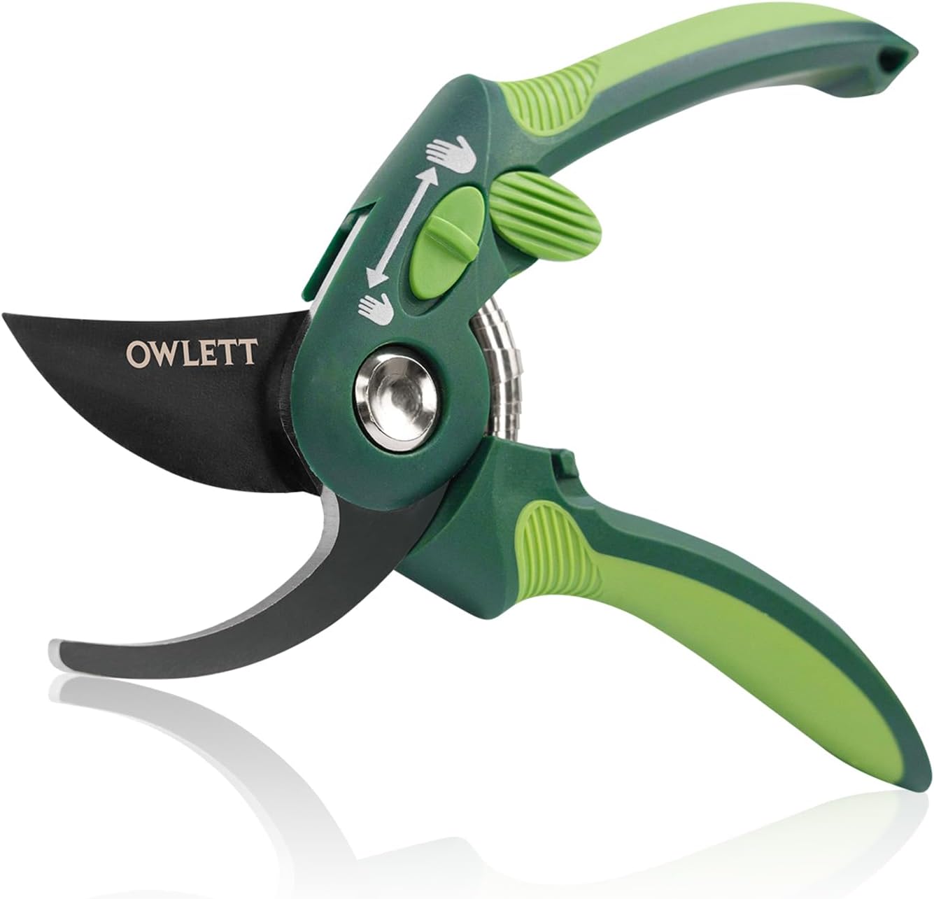 Pruning Shears for Gardening, 8.5" Bypass Garden Scissors Adjustable Grip Width, Ultra-Sharp Hand Pruner Rust-resistant Steel Blade Heavy Duty Garden Clippers with Safety Lock, Shears Gardening Tools