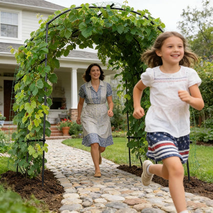 Tall Garden Arch Trellis for Climbing Plant, 87" H Metal Trellis Archway
