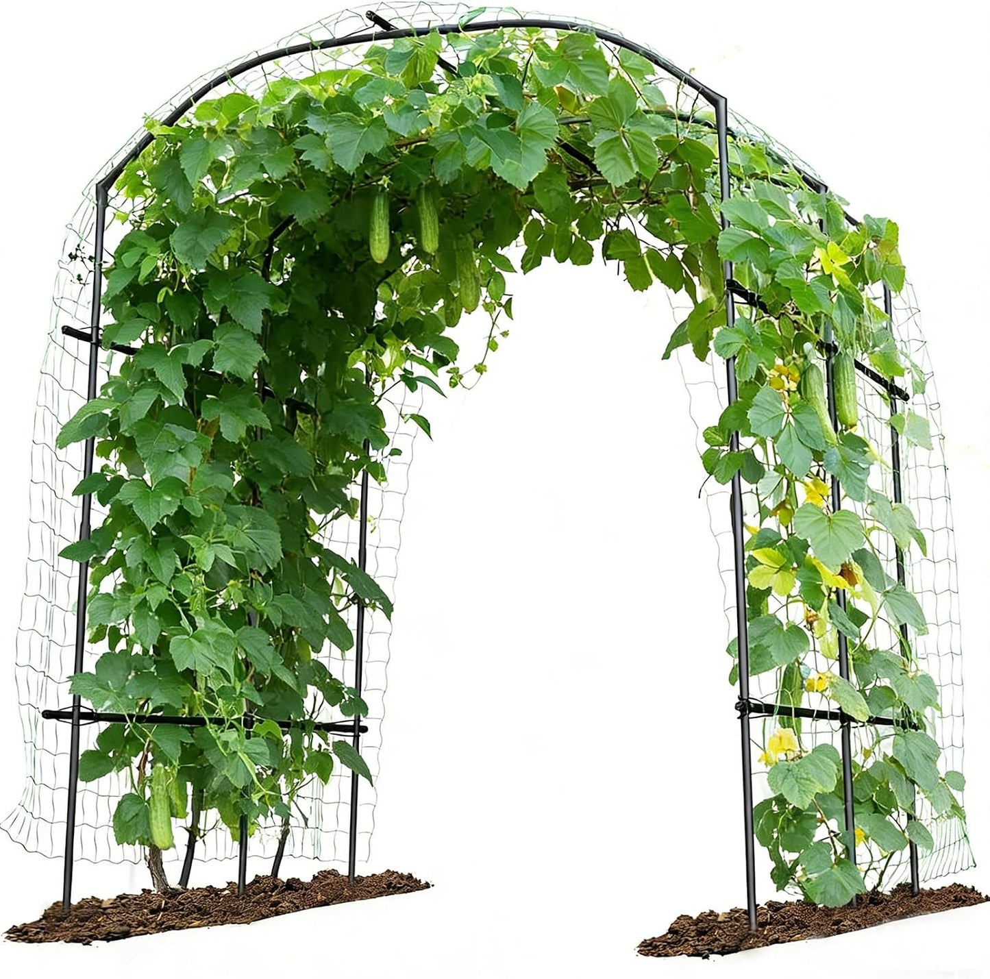 Tall Garden Arch Trellis for Climbing Plant, 87" H Metal Trellis Archway