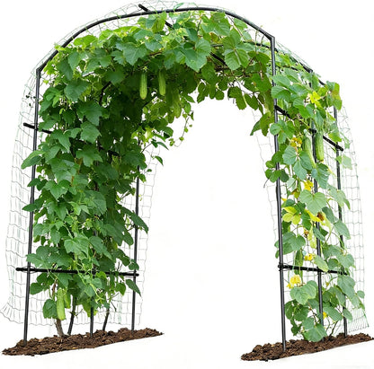 Tall Garden Arch Trellis for Climbing Plant, 87" H Metal Trellis Archway