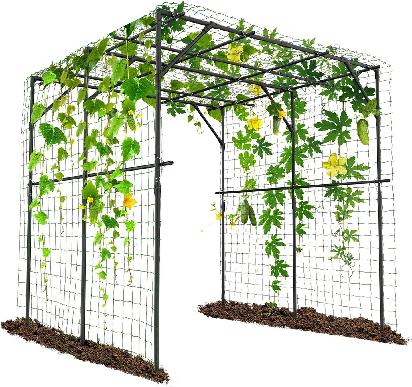 Tall Garden Arch Trellis for Climbing Plant, 87" H Metal Trellis Archway