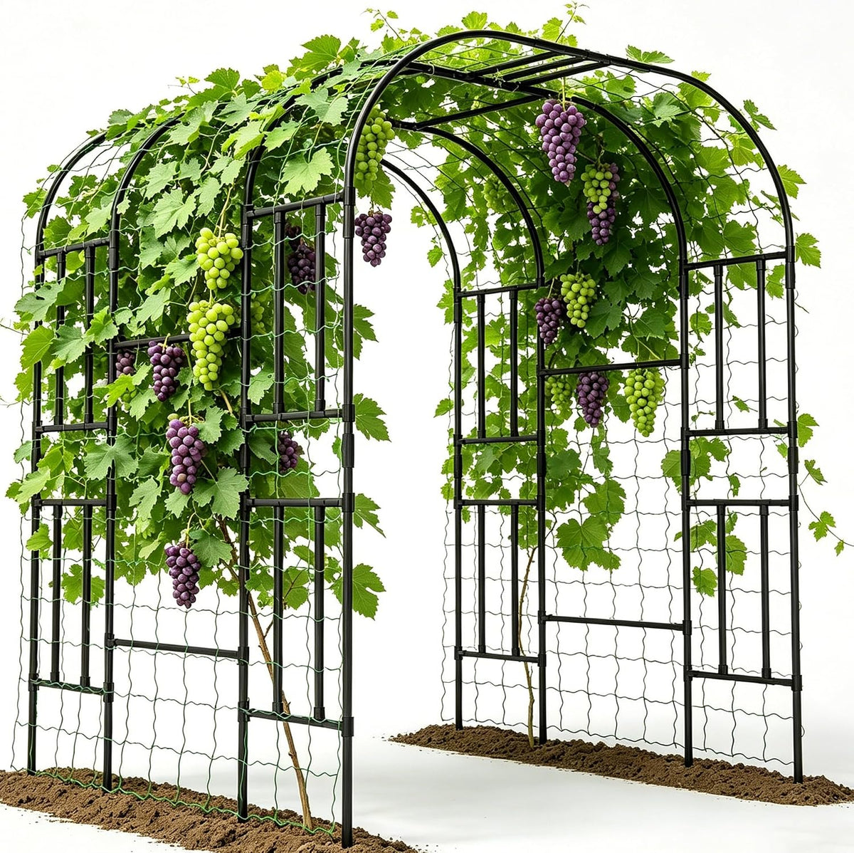 Tall Garden Arch Trellis for Climbing Plant, 87" H Metal Trellis Archway
