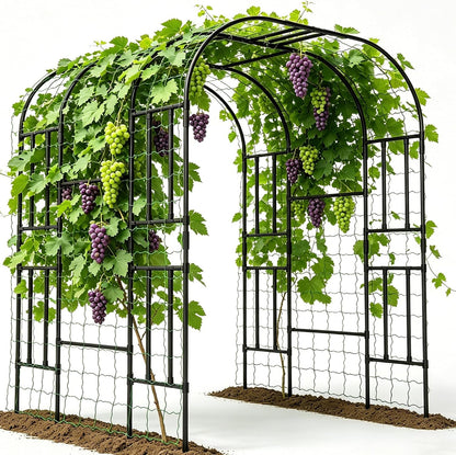 Tall Garden Arch Trellis for Climbing Plant, 87" H Metal Trellis Archway