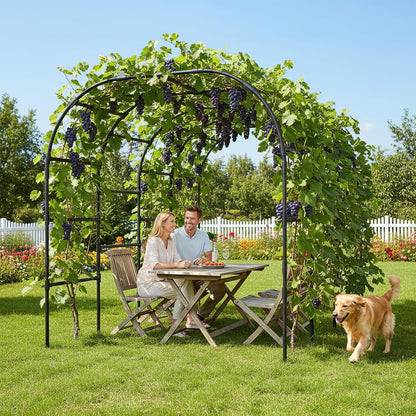 Tall Garden Arch Trellis for Climbing Plant, 87" H Metal Trellis Archway