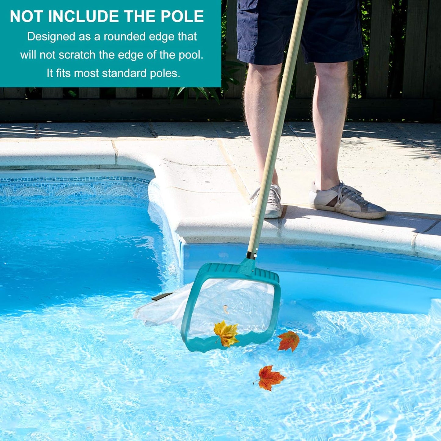 Pool Skimmer Leaf Rake Net, Fine Mesh Deep Nylon Bag (Not Pole)